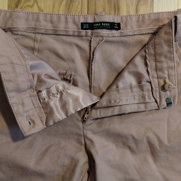 Zara Basic Collection Mauve Pink Chic Straight Leg Slacks Women's Size 8 - Picture 7 of 12